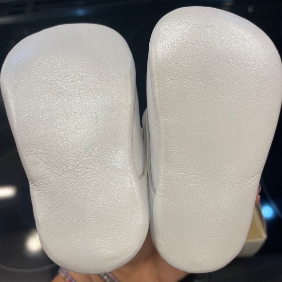 Brand New Baby Leather Baptism Shoes - Size 16 White Baby Shoes - Picture 4 of 7